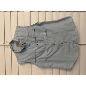 L.L. Bean women's sleeveless vented hiking shirt size Large